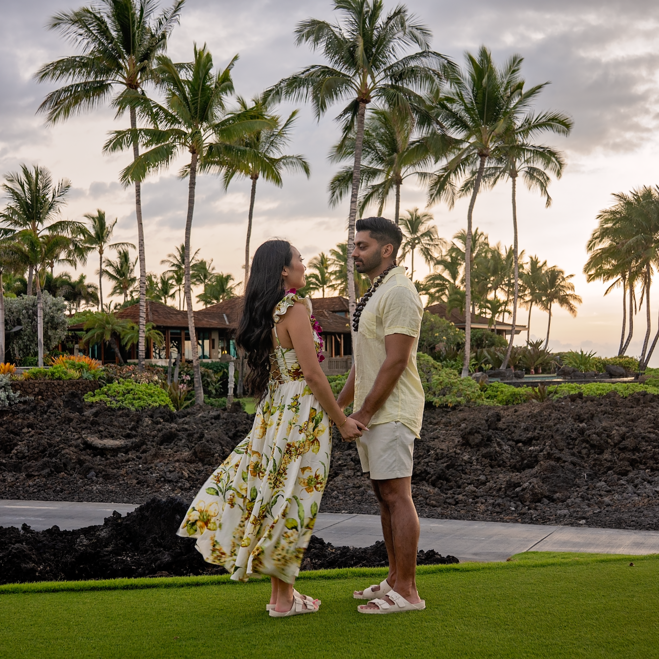 Big Island family photographer during sunset in Kona, Hawaii
